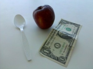 Teeny tiny Panera apple