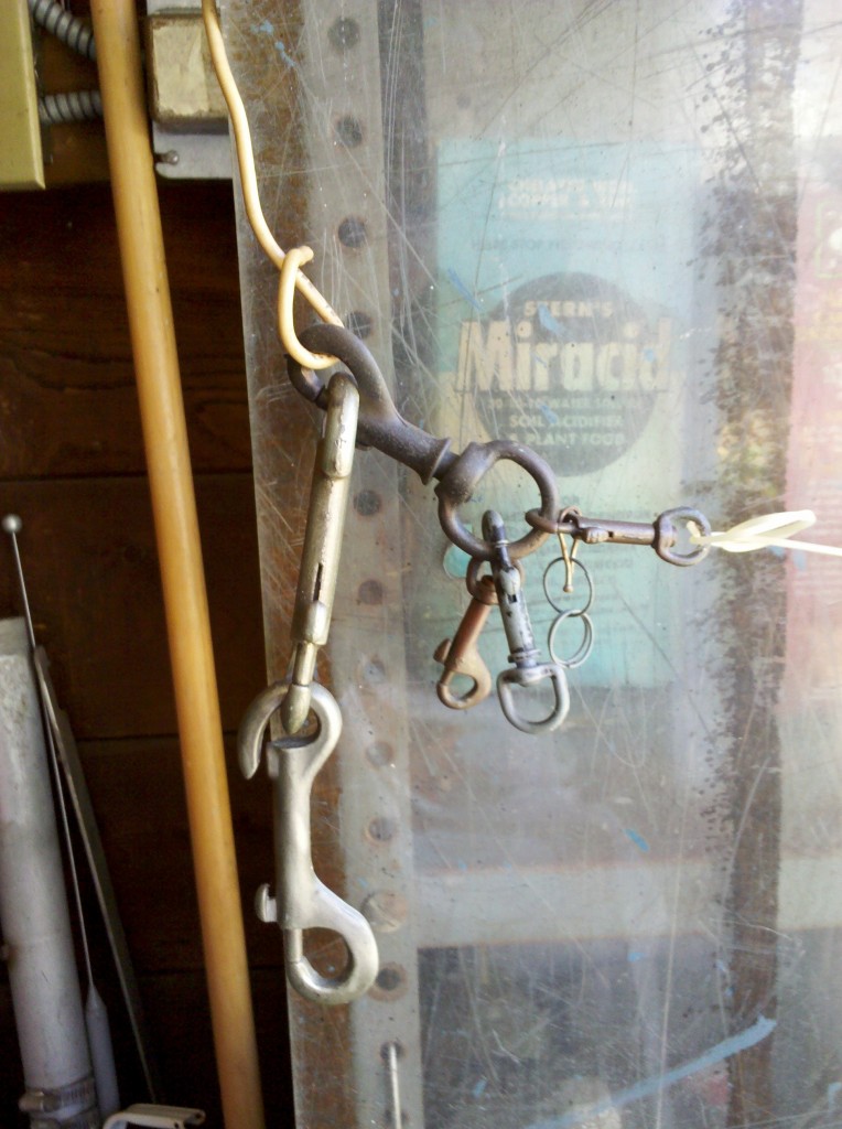 Assorted spring-loaded clips Assorted spring-loaded clips