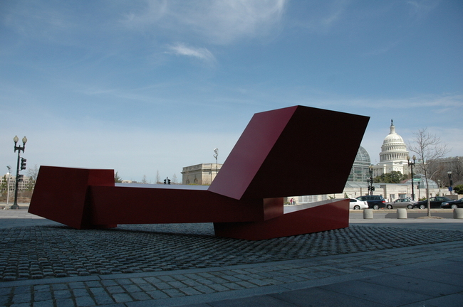 Sculpture across from the US Botanic Garden
