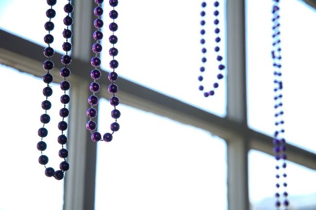 Decorations hang around the small interior, giving it a homey feel.