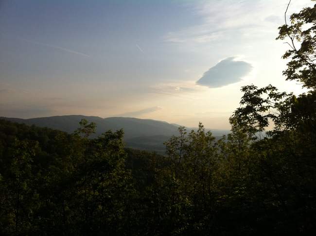 The sun rises over the AT