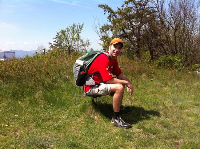 Me sitting at the amphitheater