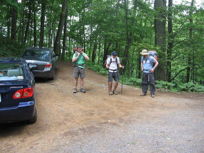 Scott, Tommy, and Tyler prepare to start the day