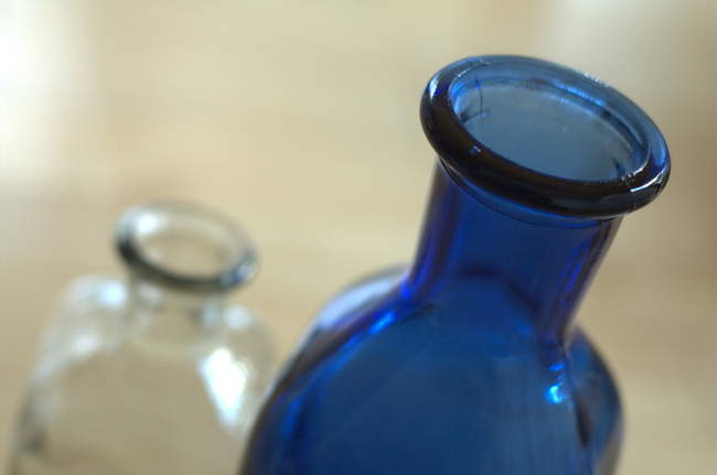 Closeup of the blue one