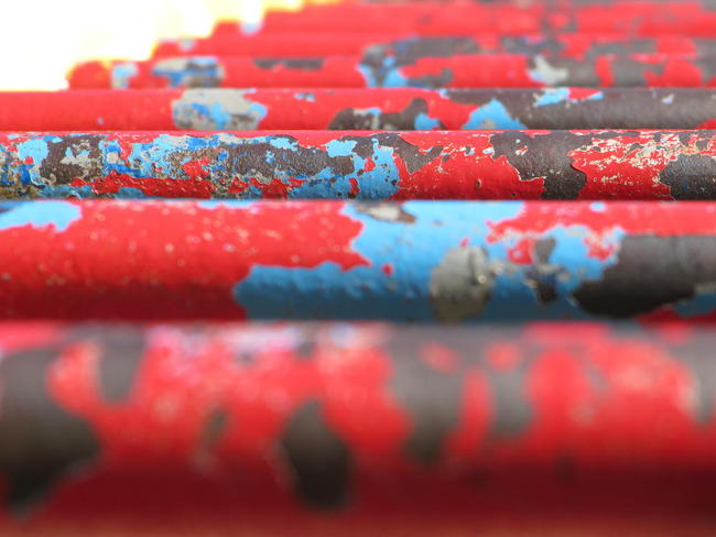 Aged handlebars on the playground