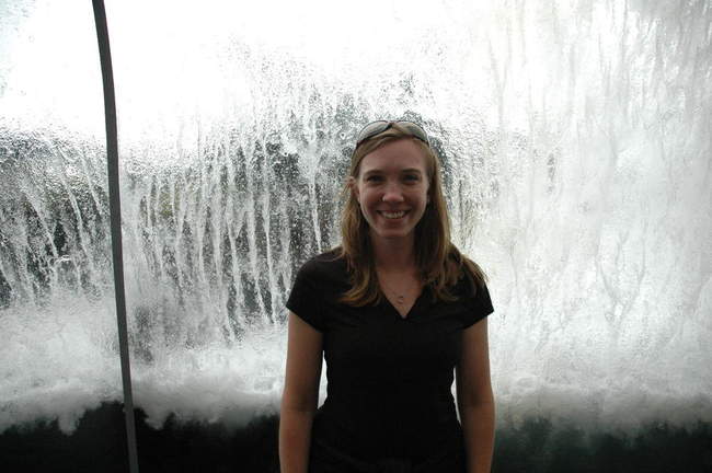 Inside the artifical surf area