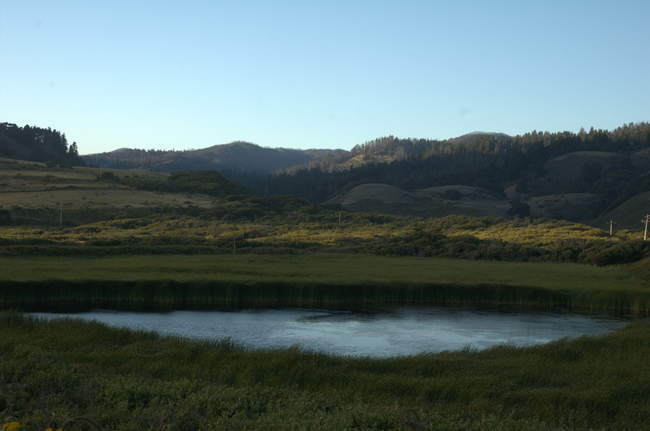 Another view of the same vista as the sun goes down