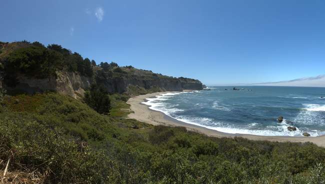 Another view of Greyhound Rock beach