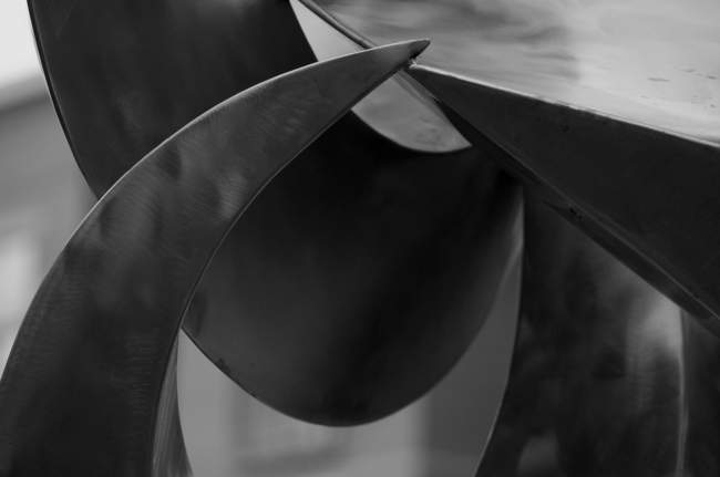 Art sculpture on the northwest side of the park in Reston Town Center