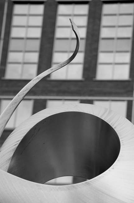 Sculpture on the southeast side of the park in Reston Town Center