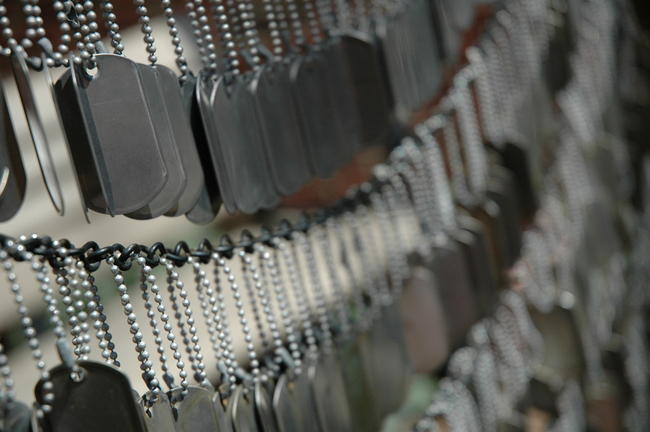 Dog Tag Memorial. Boston, MA.