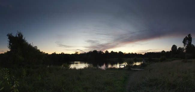 The small lake at Claude Moore Park in Sterling, VA
