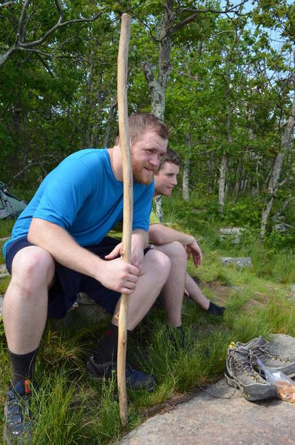 ATDubs and his found walking stick
