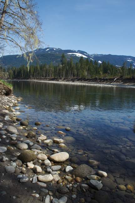 Clear and cold water