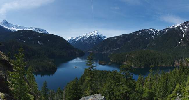 Big pano of Diablo Lake - just amazing