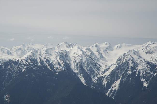 The snow-capped Olympics The snow-capped Olympics