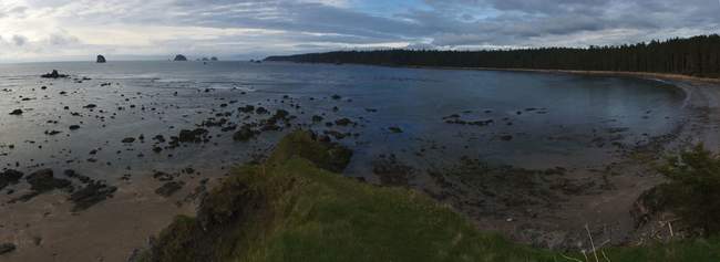 Looking out from on top of the outcrop Looking out from on top of the outcrop