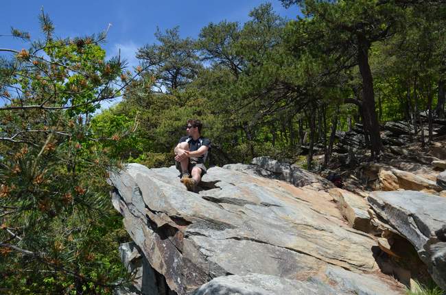 Tommy taking in the view