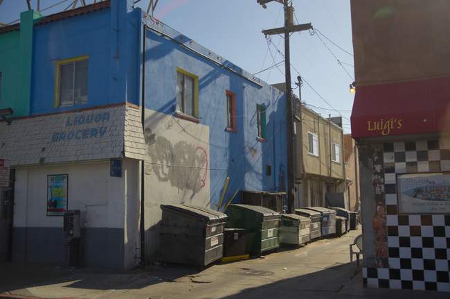 Alleyway just off the beach