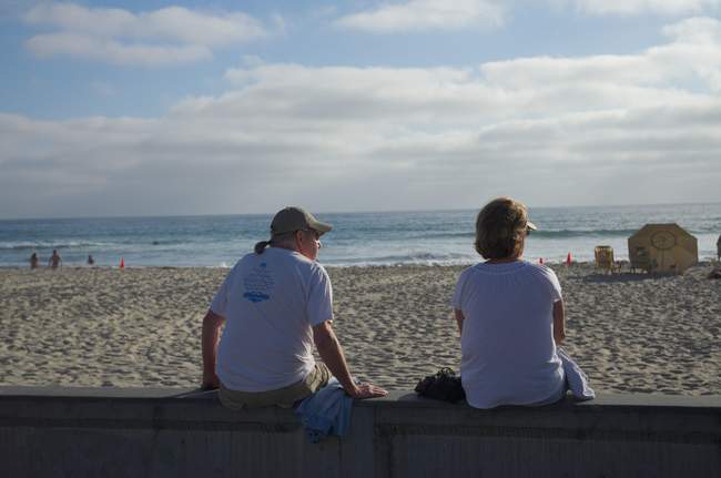 Looking out over the Pacific