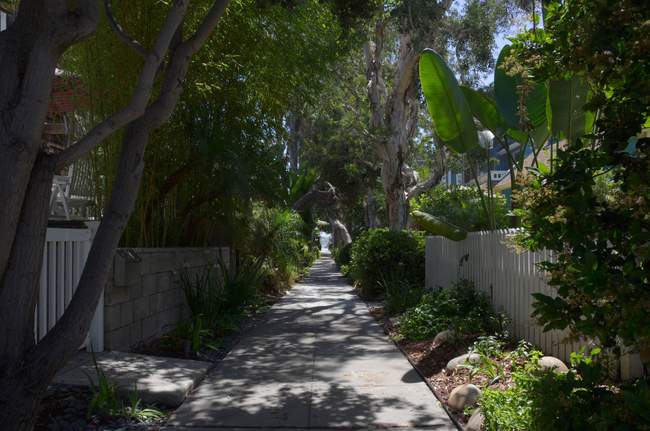The path from the bay to the ocean