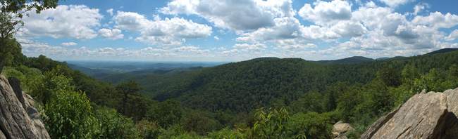 Hazel Mountain Overlook (2770ft, E)