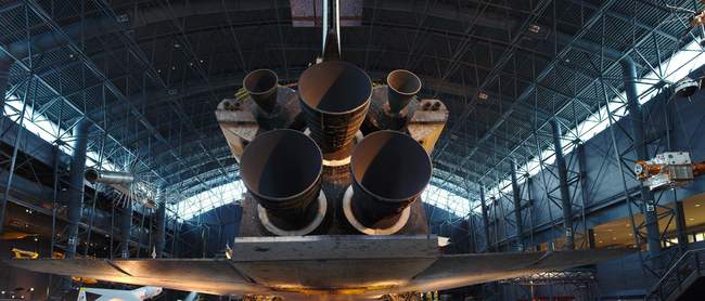 The business end of the Discovery.