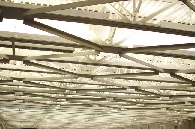 The ceiling support structure - ready to hang more stuff?