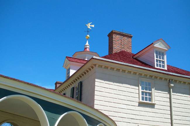 The weather vane atop Mt. Vernon.