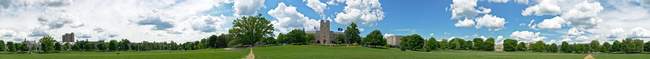 360-degree panorama of the Virginia Tech drillfield.