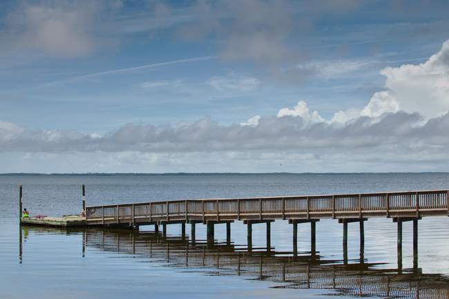 Crabbing on the pier.