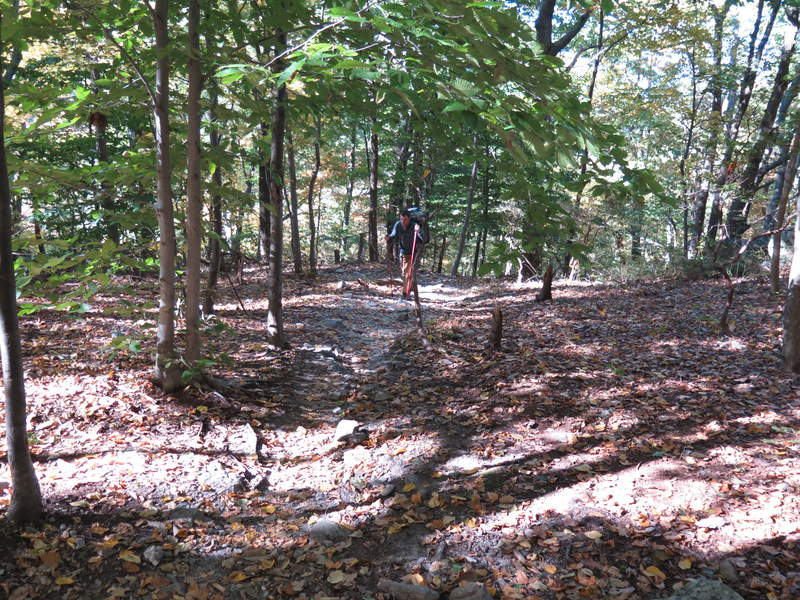 The steep hike up after Warner Gap