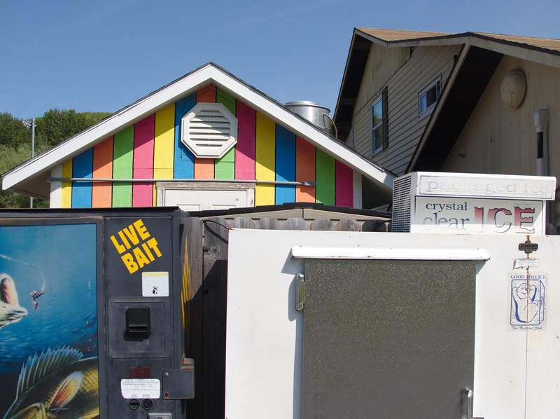 Mountain Creek Campground and its live bait machine