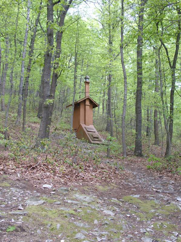 The privy at Alec Kennedy Shelter