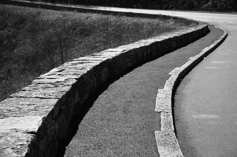The curvy path back to Skyline Drive